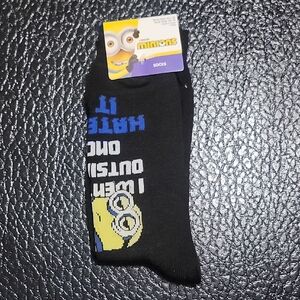 Black and Blue Casual Socks for Men